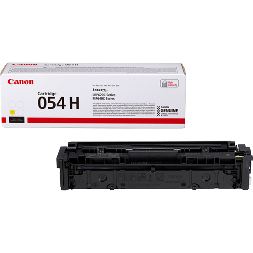 Bild von Canon 054 H High Yield Toner-Cartridge, Gelb