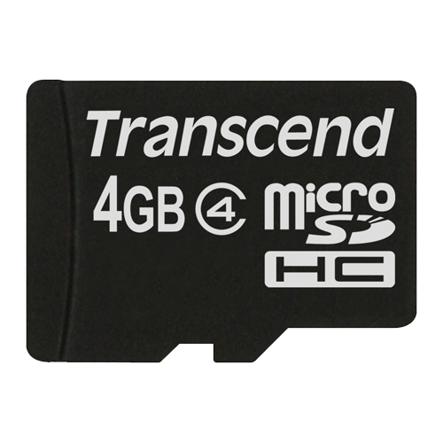 Bild von Transcend TS4GUSDC4 Speicherkarte 4 GB MicroSDHC