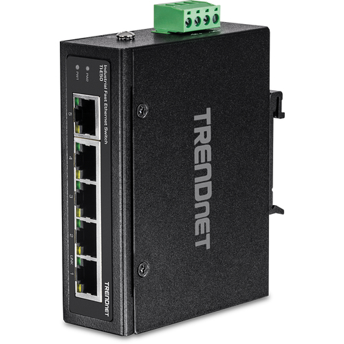 Bild von Trendnet TI-E50 Netzwerk-Switch Unmanaged Fast Ethernet (10/100) Schwarz