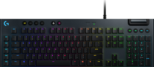 Bild von Logitech G G815 LIGHTSYNC RGB Mechanical Gaming Keyboard – GL Linear Tastatur USB Russisch Karbon