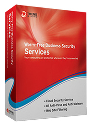 TRENDMICRO 1 Jahr Renewal Trend Micro Worry-Free Business Security Services v5 Lizenzstaffel GOV WIN