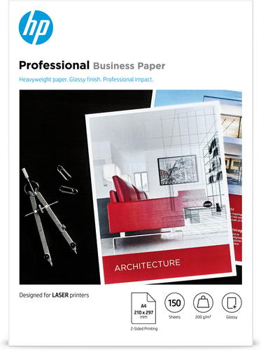Bild von HP Professional Business Paper, Glossy, 200 g/m2, A4 (210 x 297 mm), 150 sheets