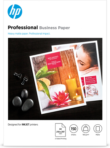 Bild von HP Professional Business Papier, matt, 180 g/m2, A4 (210 x 297 mm), 150 Blatt