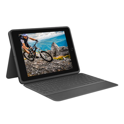 Bild von Logitech Rugged Folio AZERTY Französisch Smart Connector Graphit