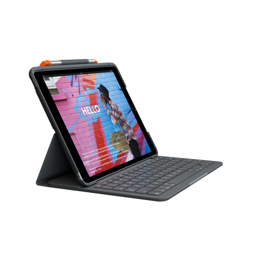 Bild von Logitech Slim Folio AZERTY Französisch Bluetooth Graphit