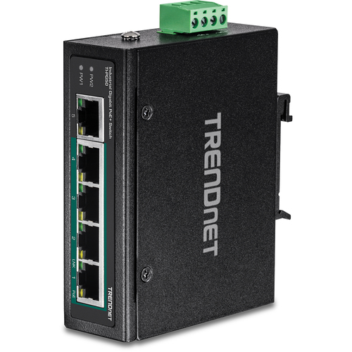 Bild von Trendnet TI-PG50 Netzwerk-Switch Unmanaged Gigabit Ethernet (10/100/1000) Power over Ethernet (PoE) Schwarz