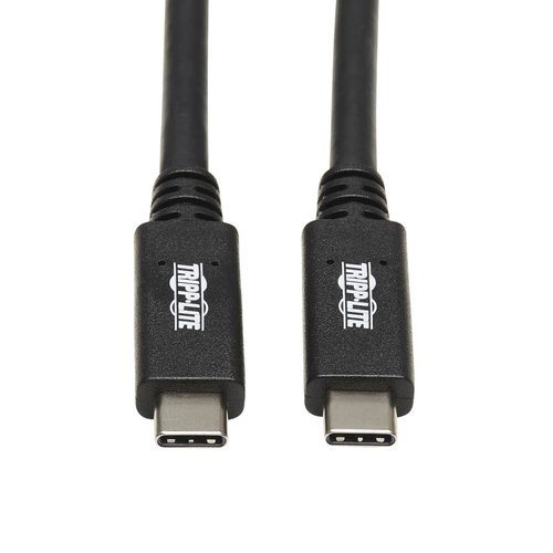 EATON TRIPPLITE USB-C Cable M/M - USB 3.1 Gen 2 10 Gbps 5A Rating Thunderbolt 3 Compatible 20Zoll 50