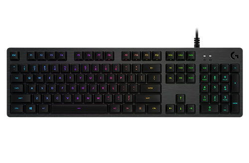 Bild von Logitech G G512 CARBON LIGHTSYNC RGB Mechanical Gaming Keyboard with GX Red switches Tastatur USB QWERTZ Deutsch Karbon