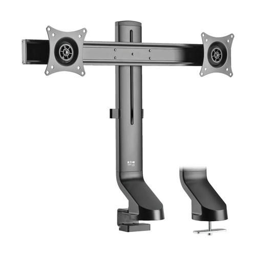 EATON TRIPPLITE Dual-Display Monitor Arm with Desk Clamp and Grommet - Height Adjustable 43,18cm 17Z