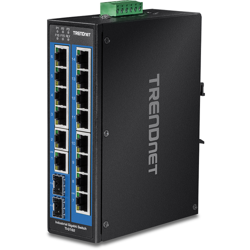 Bild von Trendnet TI-G162 Netzwerk-Switch Gigabit Ethernet (10/100/1000) Schwarz