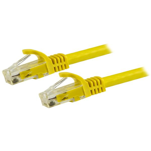 Bild von StarTech.com 1,5m CAT6-Kabel - gelbes CAT6-Patchkabel - Snagless RJ45-Steckverbinder - ETL