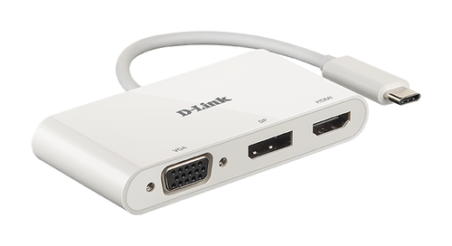 Bild von D-Link DUB-V310 laptop-dockingstation & portreplikator Kabelgebunden USB 3.2 Gen 1 (3.1 Gen 1) Type-C Weiß