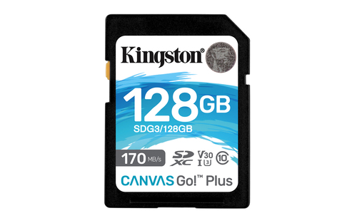 Bild von Kingston Technology 128GB SDXC Canvas Go Plus 170R C10 UHS-I U3 V30