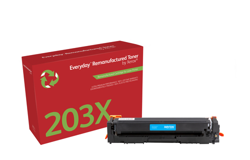 Bild von Everyday ™ Cyan wiederaufbereiteter Toner von Xerox, kompatibel mit HP 203X (CF541X), High capacity