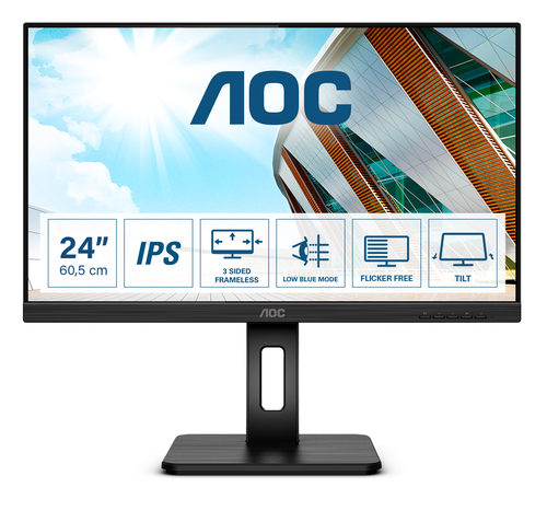 Bild von AOC P2 24P2Q LED display 60,5 cm (23.8 Zoll) 1920 x 1080 Pixel Full HD Schwarz