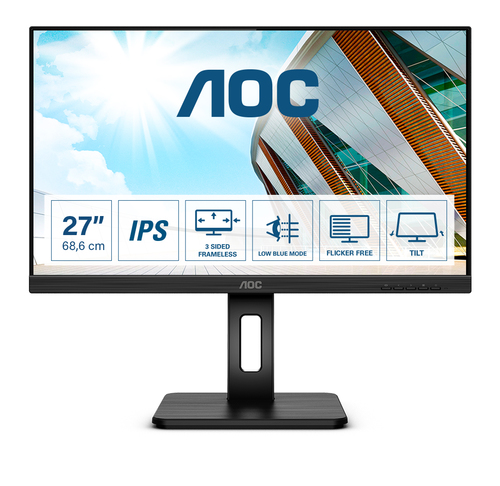 Bild von AOC P2 Q27P2Q LED display 68,6 cm (27&quot;) 2560 x 1440 Pixel Quad HD Schwarz