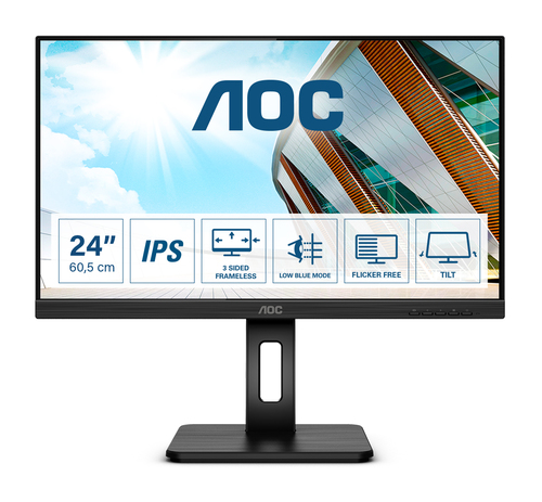 Bild von AOC P2 Q24P2Q LED display 60,5 cm (23.8&quot;) 2560 x 1440 Pixel Quad HD Schwarz