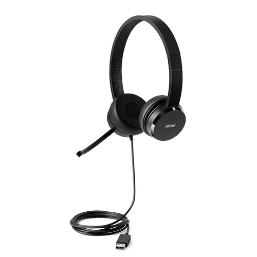 Bild von Lenovo 4XD0X88524 Kopfhörer & Headset Kabelgebunden Kopfband Büro/Callcenter Schwarz