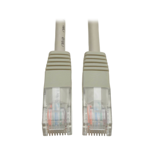 EATON TRIPPLITE Cat5e 350mHz Molded UTP Ethernet Cable RJ45m/M - Gray 14 ft. 4,27m