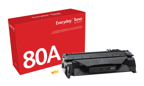 Bild von Everyday ™ Schwarz Toner von Xerox, kompatibel mit HP 80A (CF280A), Standardkapazität