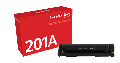 Bild von Everyday ™ Schwarz Toner von Xerox, kompatibel mit HP 201A (CF400A/ CRG-045BK), Standardkapazität