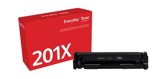 Bild von Everyday ™ Schwarz Toner von Xerox, kompatibel mit HP 201X (CF400X/ CRG-045HBK), High capacity