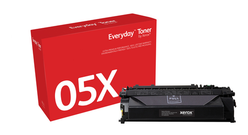 Bild von Everyday ™ Schwarz Toner von Xerox, kompatibel mit HP 05X (CE505X/ CRG-119II/ GPR-41), High capacity