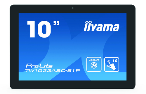 Bild von iiyama ProLite TW1023ASC-B1P Computerbildschirm 25,6 cm (10.1 Zoll) 1280 x 800 Pixel WXGA LED Touchscreen Multi-Nutzer Schwarz