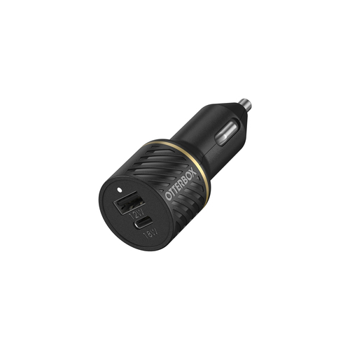 Bild von OtterBox Car Charger 30W - USB-C 18W + USB-A 12W USB-PD, schwarz