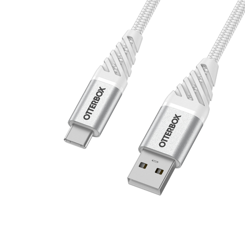 Bild von OtterBox Premium Cable USB A-C 2M, Cloud Sky White