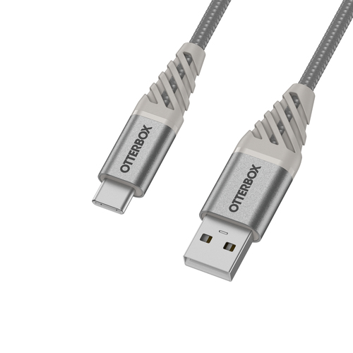 Bild von OtterBox Premium Cable USB A-C 1M, Silver Dust