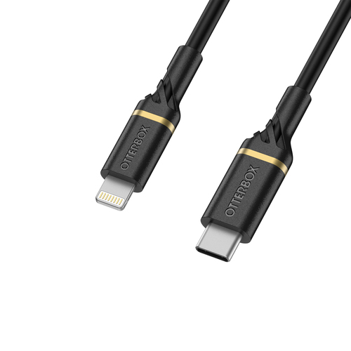 Bild von OtterBox Cable USB C-Lightning 2M USB-PD, schwarz