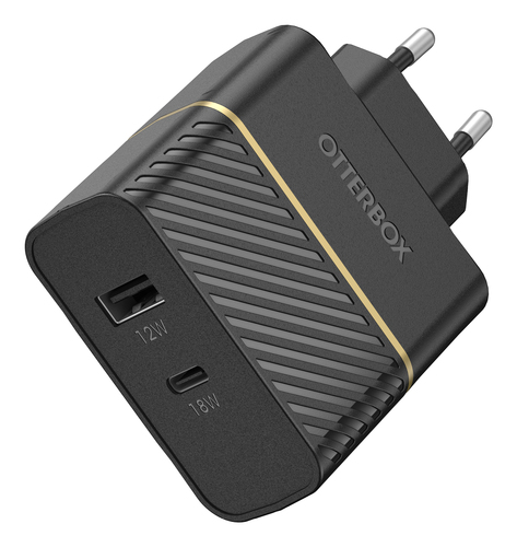 Bild von OtterBox EU Wall Charger 30W - USB-C 18W + USB-A 12W USB-PD, schwarz