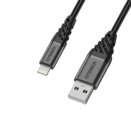 Bild von OtterBox Premium Cable USB A-Lightning 1M, schwarz