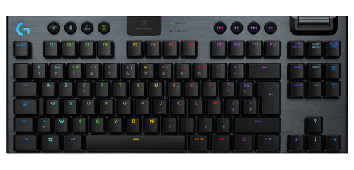 Bild von Logitech G G915 TKL Tenkeyless LIGHTSPEED Wireless RGB Mechanical Gaming Keyboard - GL Clicky Tastatur USB AZERTY Französisch Karbon