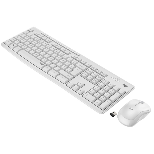 Bild von Logitech MK295 Silent Wireless Combo Tastatur Maus enthalten Büro RF Wireless AZERTY Französisch Weiß