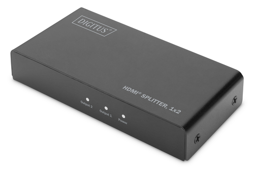ASSMANN DIGITUS 4K HDMI Splitter 1x2 UHD/60Hz EDID HDCP schwarz