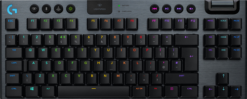 Bild von Logitech G G915 TKL Tenkeyless LIGHTSPEED Wireless RGB Mechanical Gaming Keyboard - GL Clicky Tastatur RF Wireless + Bluetooth Russisch Karbon