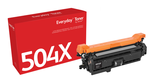 Bild von Everyday ™ Schwarz Toner von Xerox, kompatibel mit HP 504X (CE250X), High capacity