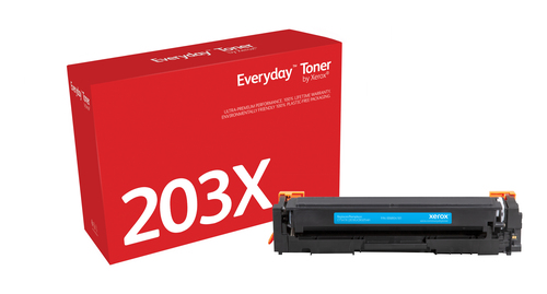 Bild von Everyday ™ Cyan Toner von Xerox, kompatibel mit HP 202X (CF541X/CRG-054HC), High capacity