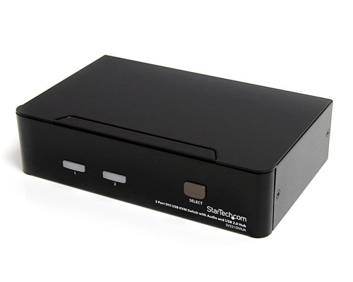 Bild von StarTech.com 2 Port DVI USB KVM Switch mit Audio und USB 2.0 Hub