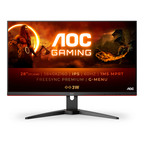 Bild von AOC G2 U28G2AE/BK LED display 71,1 cm (28&quot;) 3840 x 2160 Pixel 4K Ultra HD Schwarz