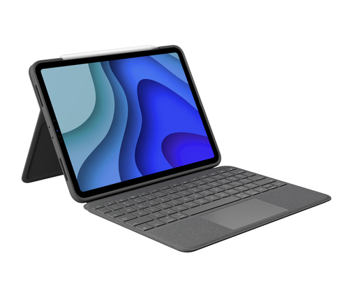 Bild von Logitech Folio Touch Nordisch Smart Connector Grau