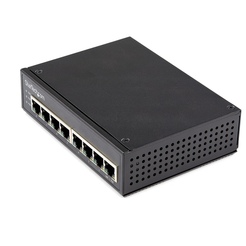 Bild von StarTech.com Industrial 8 Port Gigabit PoE Switch - 30W - Power Over Ethernet Switch - GbE PoE+ Unmanaged Switch - Rugged High Power Gigabit Network Switch IP-30/ -40&deg;C bis 75&deg;C