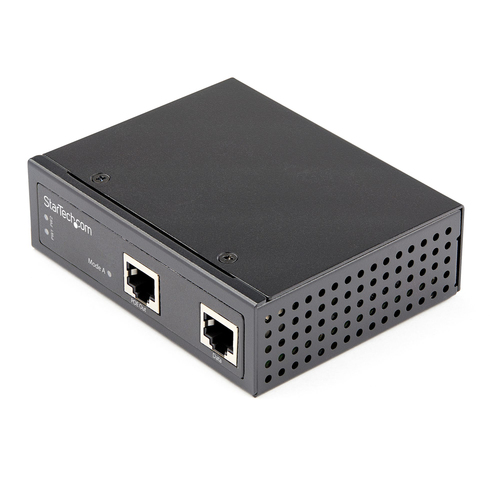 Bild von StarTech.com Industrial Gigabit Ethernet PoE Injector - 30W 802.3at PoE+ Midspan 48V-56VDC Hutschiene Power Over Ethernet Injector Adapter - -40&deg;C bis 75&deg;C - Kameras/Sensoren/WLAN Zugang