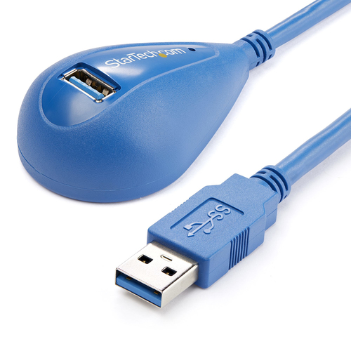 Bild von StarTech.com 1,5m USB 3.0 SuperSpeed Verlängerungskabel - Stecker/Buchse - Blau