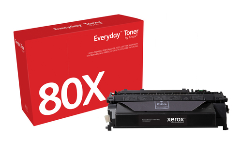 Bild von Everyday ™ Schwarz Toner von Xerox, kompatibel mit HP 80X (CF280X), Extra hohe Kapazität