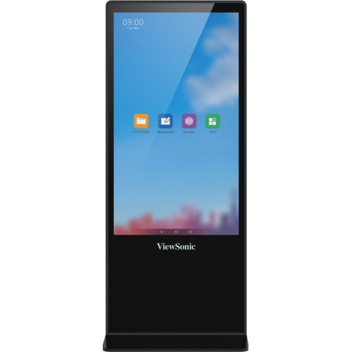 Bild von Viewsonic EP5542T Signage-Display Totem-Design 139,7 cm (55 Zoll) LED 450 cd/m² 4K Ultra HD Schwarz Touchscreen Android 8.0