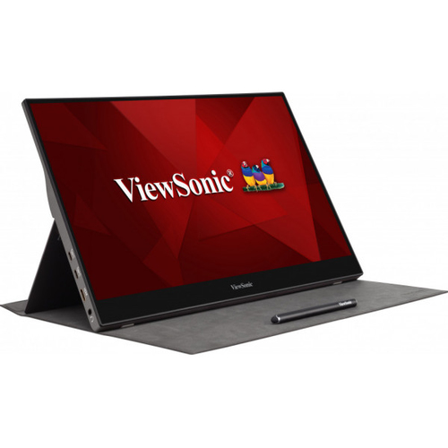 Bild von Viewsonic TD1655 Computerbildschirm 39,6 cm (15.6 Zoll) 1920 x 1080 Pixel Full HD LED Touchscreen Multi-Nutzer Schwarz, Silber