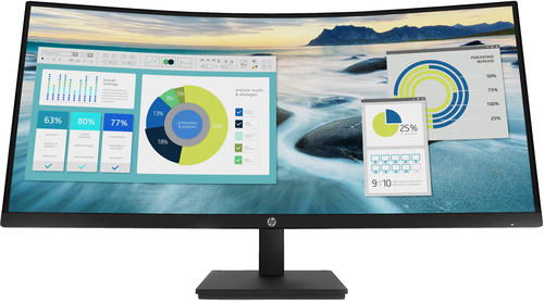 Bild von HP P34hc G4 Computerbildschirm 86,4 cm (34&quot;) 3440 x 1440 Pixel Quad HD LED Schwarz